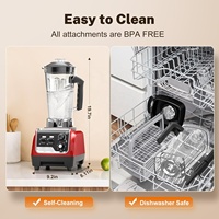 Appareils de cuisine Licuadora Blender 220v Blender alimentaire commercial, mélangeur professionnel robuste