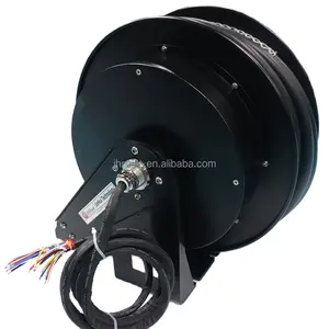 Spring loaded auto rewind cable reel roller drum reel cable power supply