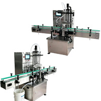 Remplisseuse de liquides entièrement automatique à double tête de levage servo Zhongjie pour boissons, eau, huile comestible, bouteilles en plastique/verre