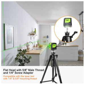 <span class=keywords><strong>Huepar</strong></span> TPD16 Trépied de niveau <span class=keywords><strong>laser</strong></span> 1.6M Trépied en aluminium à hauteur réglable avec bulle de poignée pour niveau auto-nivelant - Product Image 3