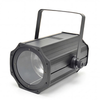 Kinusdjs 200W COB Zoom LED Fresnel Light 2 en 1 Blanc Chaud et Blanc Froid pour Studio de Scène Télévision et Zoom Électrique