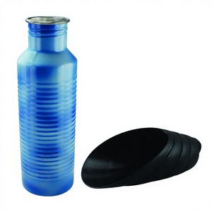 เครื่องจ่ายขวดน้ำสำหรับสัตว์เลี้ยงทำจากเหล็กสีฟ้าสำหรับให้สุนัขดื่มขวดน้ำให้สัตว์เลี้ยง - Product Image 1