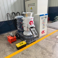 Presse à granulés de paille et de foin High Tiantai pour le traitement de la biomasse, des sciure de bois et des coques de riz, moteur 110KW 220V, 1400-1500kg/h