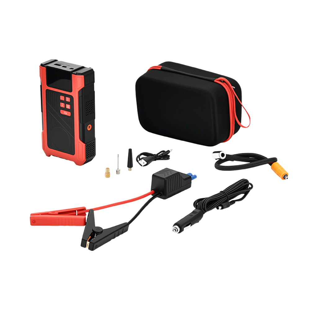 4 in 1 Car Jump Starter with Air Compressor Inflator 10000mAh Power Bank Portable Emergency Light Saudi Arabia