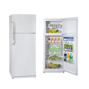 Refrigerador combi de bajo consumo doméstico, puerta de cristal, 220v, 50Hz