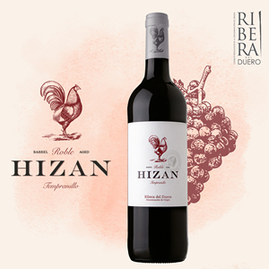 Vino Tinto HIZAN Roble, Añejado en Roble, D.O., Hecho en España Vino de Mesa Español <span class=keywords><strong>Ribera</strong></span> <span class=keywords><strong>Del</strong></span> <span class=keywords><strong>Duero</strong></span> 750ml - Product Image 1