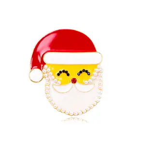 Kerst Broche Santa Claus Eland Hond Kerst Geschenkdoos Krans Pin Nieuwe Kerst Accessoires