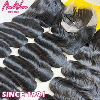 Extensions de cheveux vierges philippins NewWave Raw, lots de mèches avec closure, qualité 9A-15A, super double drawn, double trame machine, 8-40 pouces, sans traitement chimique