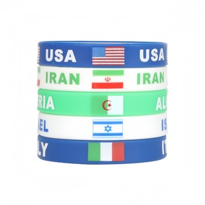 Pulsera de Silicona Mundial 2026, Brazalete de Recuerdo de EE. UU., Canadá y México, Regalo Personalizado con Logotipo para Aficionados al Fútbol, para Promoción al por Mayor - Product Image 3