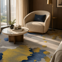 Tapis Axminster en laine et nylon sur mesure de luxe, tapis mural pour chambre d'hôtel 5 étoiles