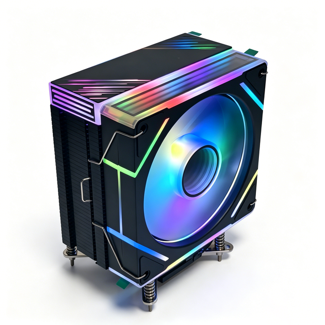 120mm 4 Heatpipe ARGB CPU Cooler Quiet Tower Cooler with Copper Heatpipes 5V ARGB Sync Compatible with Intel LGA1851/1700& AMD