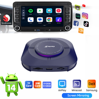 CarlinKit Android 14 Carplay 8 Go de RAM 128 Go de ROM 6 en 1 Appareil Android Auto sans fil Boîte intelligente AI pour voiture Adaptateur CarPlay Netflix