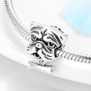 Real 925 Sterling Silver Pendant Animal Dog Cat Beads <strong>Charm</strong> Fit Original Women Bracelet Fashion Beads Jewelry Making Wholesale - Product Image 5