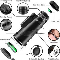 Telescopio Monocular de 80x100, telescopio Monocular de teléfono, telescopio Monocular de alta definición para Stargzing, viaje, Camping, senderismo