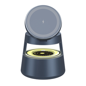 Cargador inalámbrico Multifuncional 3 en 1 Estación de carga inalámbrica con luz nocturna para teléfonos móviles Auriculares Relojes - Product Image 5
