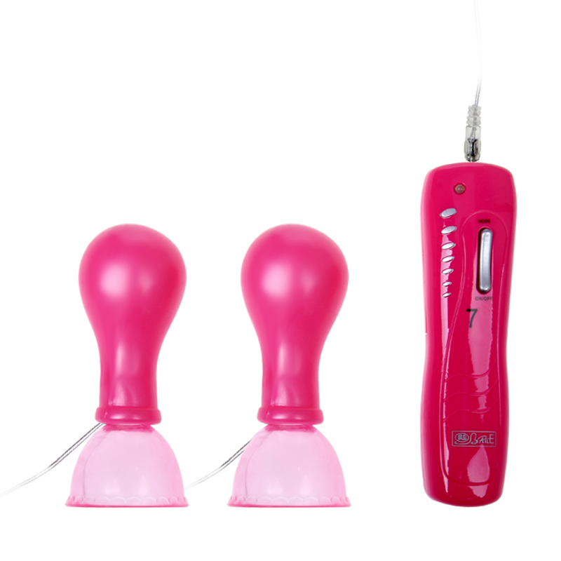 nipple pump sex toy BAILE Maker 7 Speeds Vibration Escalation Pulsation Nipple Fun Suction  Stimulation Combined Nipple Pumps Sex Toys for Women