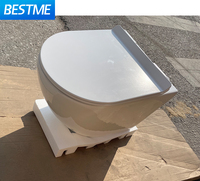 WCs à réservoir encastré pour villa, toilettes murales en céramique pour salle de bain, WC pour la maison