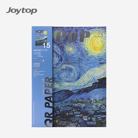 Joytop 2267 Vente en gros Carnet B5 à couverture souple ligné avec estampage argenté motif Peinture Van Gogh Cahier d'exercices