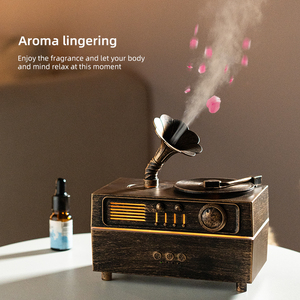 Humidificateur Gramophone Nouveauté 2024, <span class=keywords><strong>Diffuseur</strong></span> <span class=keywords><strong>de</strong></span> <span class=keywords><strong>Brume</strong></span> USB avec 7 Lumières LED Colorées, Décoration <span class=keywords><strong>de</strong></span> Bureau Vintage pour la Maison et le Bureau - Product Image 1