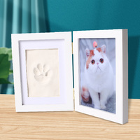 Offre Spéciale cadeau Chien ou Chat Empreinte de Patte Pet Souvenir Cadre Photo Avec Pet Clay Pawprint Imprint Kit Pet souvenirs
