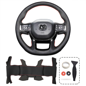 Accesorios para automóviles, los mejores productos de venta para el cuidado del automóvil, cubierta de cuero para <span class=keywords><strong>volante</strong></span> de costura a mano para camión <span class=keywords><strong>Dodge</strong></span> RAM - Product Image 1