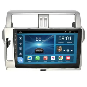 供应商10英寸安卓10.0屏幕汽车全球定位系统导航视频播放器收音机DVD，带光学输出，适用于约塔普拉多2014 2017