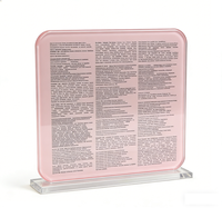 Plaque de prière décorative Judaica moderne en acrylique transparent poli, sur mesure XFL, pour la présentation de bijoux religieux à la maison