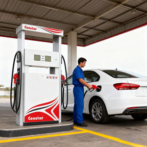 Máquina dispensadora <span class=keywords><strong>de</strong></span> combustible <span class=keywords><strong>de</strong></span> manguera simple/doble: Diseño compacto con precios competitivos para Mini Gasolinera - Product Image 1