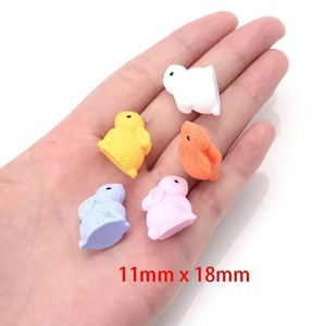 Belle 3D Miniature <span class=keywords><strong>Lapin</strong></span> Résine Cabochons Artisanat <span class=keywords><strong>Accessoire</strong></span> pour Jardin Animal DIY Souvenir Artificiel Style Modèle - Product Image 2