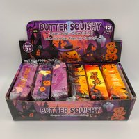 Jouet Squishy Halloween en forme de beurre, en TPE, à remontée lente, doux, anti-stress, à presser, cadeau de fête, vente en gros, produit phare 14