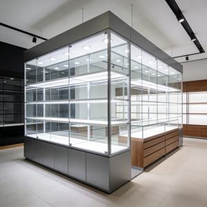 可定制超市货架和零售展示架，提供OEM设计，适用于品牌店什物 - Product Image 1