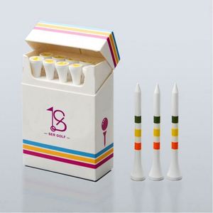 Tees de Golf Ecológicos y Duraderos al por Mayor, Gorufu Ti, Caja de Cigarrillos con Logotipo Personalizado, Tees de Golf de Bambú de 70 mm y 83 mm - Product Image 1