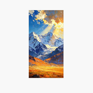 Peinture de paysage sur toile, effet visuel 3D, peinture à l'huile peinte à la main pour la décoration du salon, de l'entrée et du couloir - Product Image 5