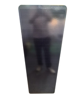 Panneau solaire BIPV en verre IBC à rendement élevé, 110W, 1100*650mm, demi-cellule, courbé, pour toiture intégrée aux bâtiments