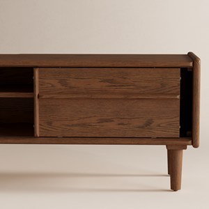 Soporte de <span class=keywords><strong>TV</strong></span> de Madera Moderno Estilo Mango para Sala de Estar, Dormitorio, Comedor, Hotel, Apartamento, Centro de Entretenimiento, DSG081 - Product Image 6