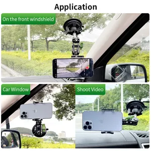 Lanparte Vehicle-mounted Suction Cup Phone Holder For Mobile Phone With Universal Ball Head Arm For Iphone For Car