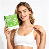 Poudre de jus vert prébiotique avec huile de coco microencapsulée, thé minceur vitaminé, faible en gras, emballage en boîte pour une nutrition végétale
