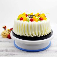 Plateau tournant et embouts en plastique pour décoration de gâteaux Kit d'outils de cuisson pour décoration de gâteaux