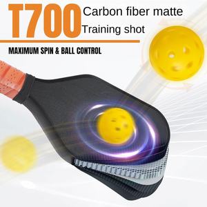 <span class=keywords><strong>Raquette</strong></span> de pickleball en fibre de carbone nid d'abeilles approuvée par l'USAPA, épaisseur de 16 mm, zone de frappe optimale, manche extra long, pour l'entraînement - Product Image 6