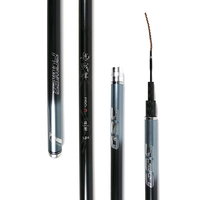 Canne à pêche télescopique multi-sections Q004 8.5H 2.7m-4.8m en fibre de carbone ultra-lourde, extra rapide, pour la pêche au lancer en eau douce (carpe, poisson-chat, perche) – Modèle Taïwan