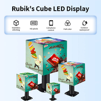 Cubo magico creativo per esterni con LED per interni a cubi di visualizzazione Video da parete 90 gradi con cubo ad angolo a LED