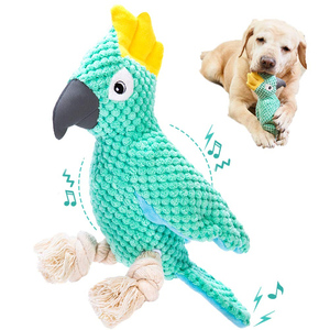 Jouet à mâcher durable pour chien froissé et grinçant, peluche interactive pour chiot de race moyenne et grande, matériau en caoutchouc écologique - Product Image 1