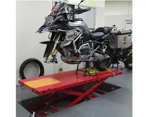 Elevador de motocicleta hidráulico portátil, 500kg, elevador de tijera retráctil