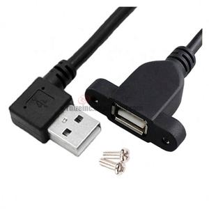 Usb2.0 esteso con fori anello foro vite fissato in basso a sinistra e gomito destro cavo dati maschio a femmina - Product Image 4