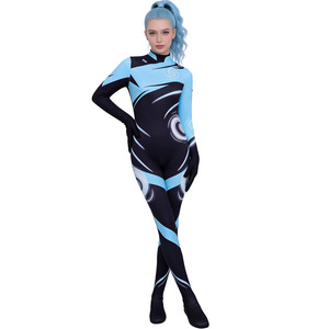 Disfraz de Cosplay Valorant, Mono Azul y Negro con Patrón, para Juego de Rol de Anime, Verano 2026, Mercado Europeo y Americano - Product Image 1