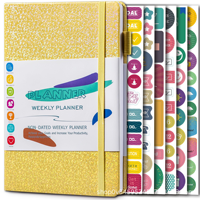 Carnet A5 à élastique pour notes professionnelles, carnet de planification en gros, carnet de suivi de la discipline personnelle et de planification des horaires