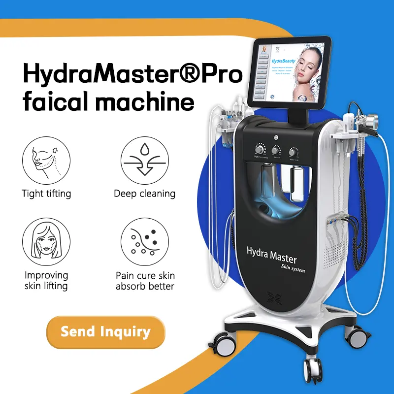HydraMaster 2024 Hydra Aqua Peel Facial Machine 10 in 1 Microdermabrasion Hydra Oxygen Dermabrasion Facial Beauty Care Machine