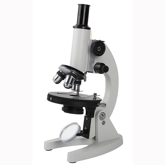 L101 Monocular Students Digital Biological Microscope with 5X-15X Eyepiece 5X-45X Objective Dia120mm Stage