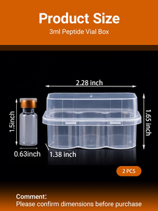 Wholesale 3ml <b>Plastic</b> <b>Box</b> 2-4 Aseptic Vial Storage <b>Box</b> Wholesale Bottle Rack Wholesale <b>Plastic</b> - Product Image 2