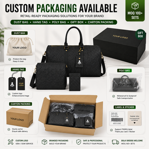 Set di 3 Borse da Viaggio YIKU con Etichetta Privata, in Pelle PU Termoreattiva che Cambia Colore, Confezione Personalizzata per Venditori Online - Product Image 4